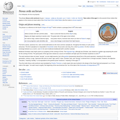 Novus ordo seclorum - Wikipedia
