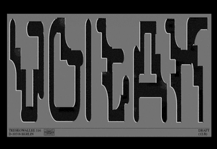  Voitax, Custom Lettering for a music label by Vivien Hoffmann