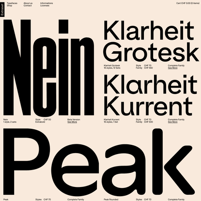 Extraset | Independent Swiss Type Foundry