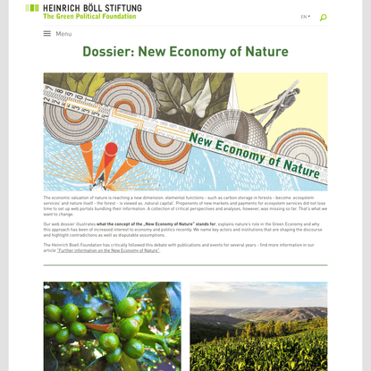 New Economy of Nature | Heinrich Böll Stiftung