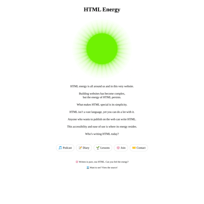 html energy