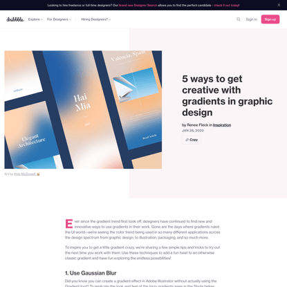 5 ways to get creative with gradients in graphic design