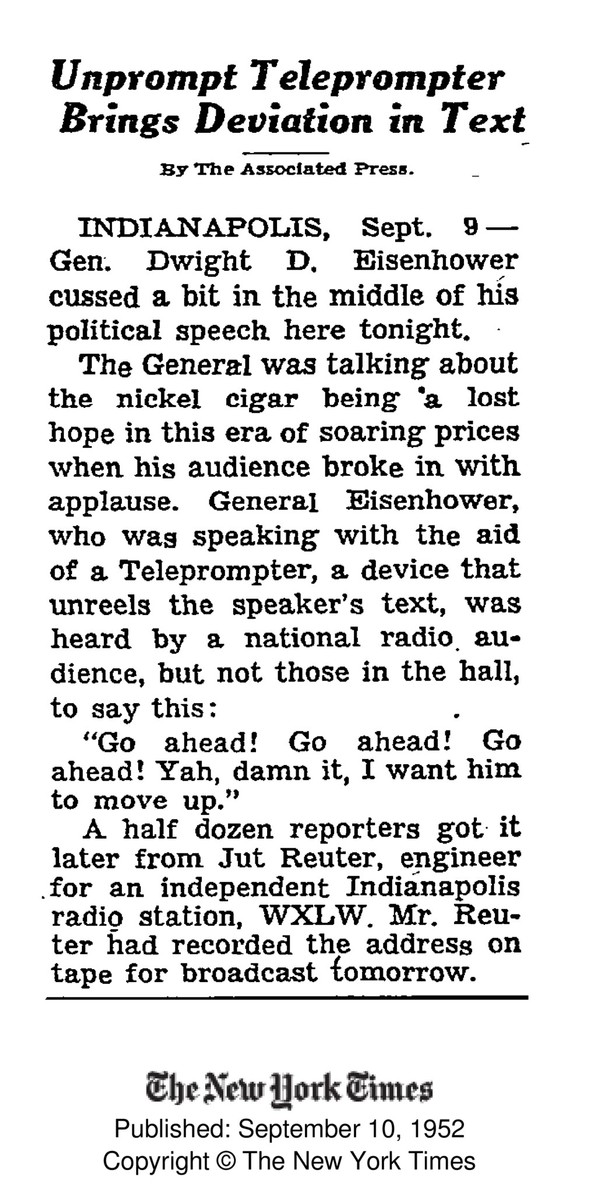 Unprompt Teleprompter Brings Deviation in Text — Are.na