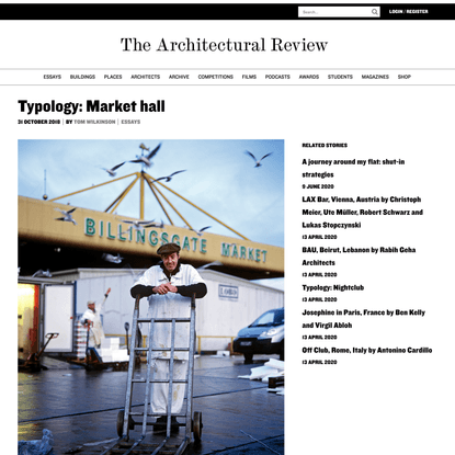 Typology: Market hall - Architectural Review