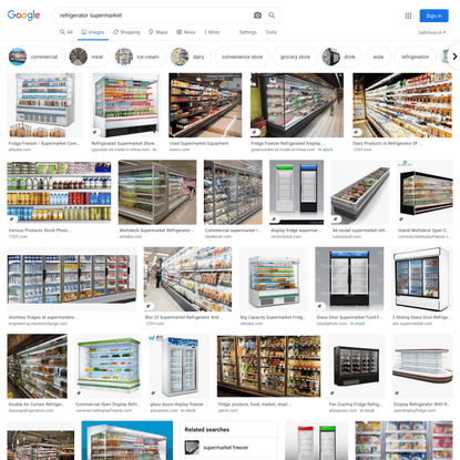 refrigerator supermarket - Google Search