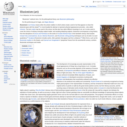 Illusionism (art) - Wikipedia