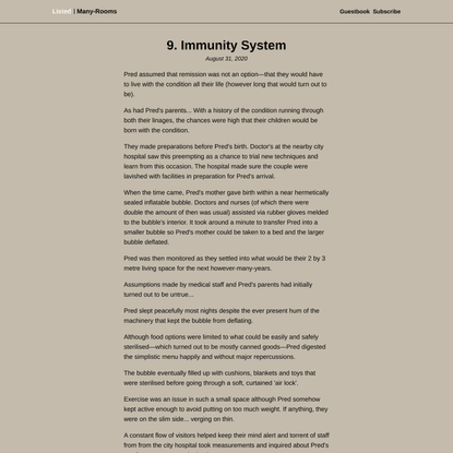 9. Immunity System
