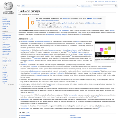 Goldilocks principle - Wikipedia