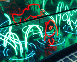 Neon coffee table
