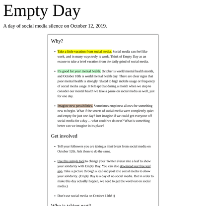 Empty Day