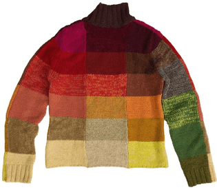 Dries Van Noten Multicolor Patchwork Sweater