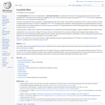 Ganzfeld effect - Wikipedia