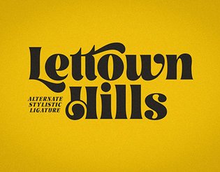 Lettown Hills Script Font
