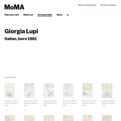 Giorgia Lupi | MoMA