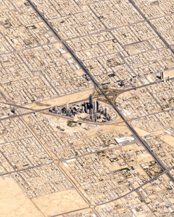 “Check out this amazing view of Riyadh, Saudi Arabia, captured by a Planet satellite at a low angle. Riyadh is Saudi Arabia’s capital and most populous city, with more than 7.6 million residents. At the center of this Overview is the King Abdullah Financial District, a $10 billion development project that began in 2006 and is expected to host this year’s Group of Twenty (G20) Summit in November.”
