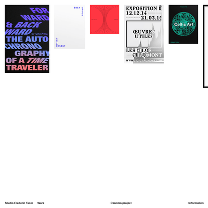 Studio Frederic Tacer → Graphic Design