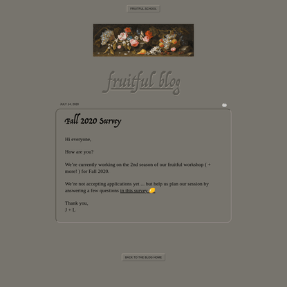 fruitful blog