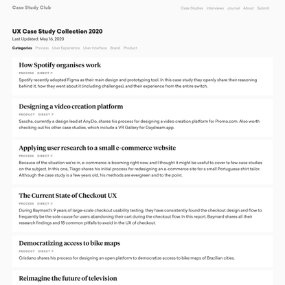 Best UX Design Case Study Collection in 2020 – Case Study Club