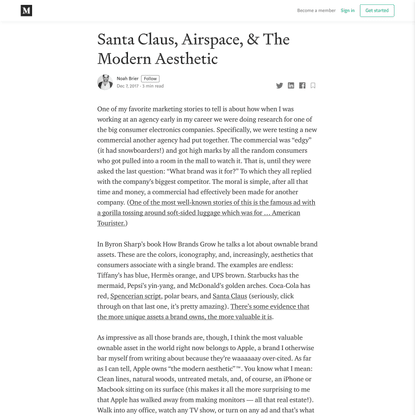 Santa Claus, Airspace, &amp; The Modern Aesthetic