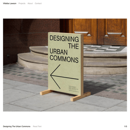 Designing The Urban Commons — Villalba Lawson
