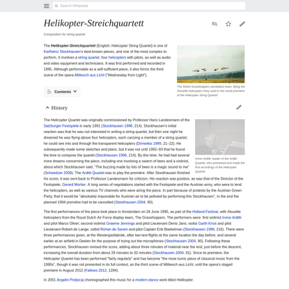 Helikopter-Streichquartett - Wikipedia