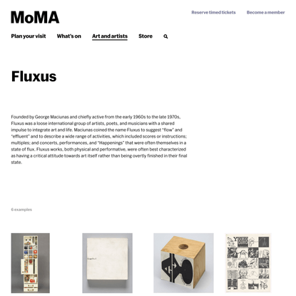 Fluxus | MoMA