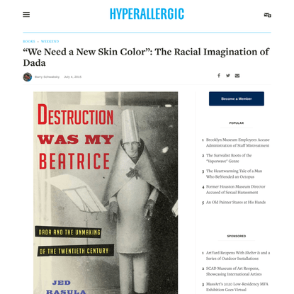 “We Need a New Skin Color”: The Racial Imagination of Dada