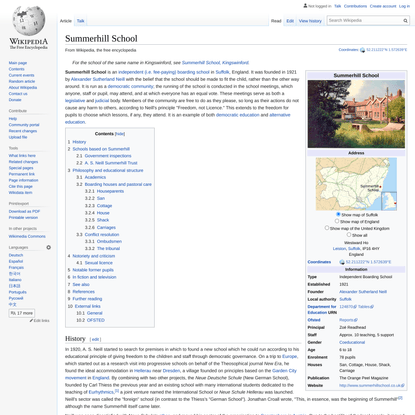Summerhill School - Wikipedia
