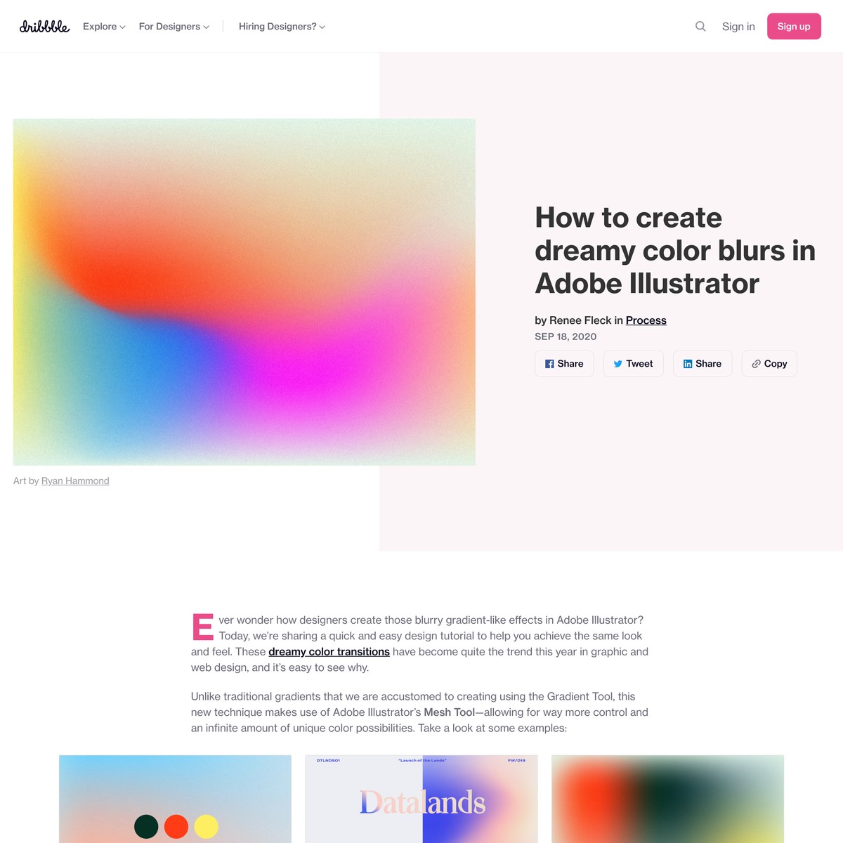 How to create dreamy color blurs in Adobe Illustrator — Are.na