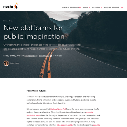 New platforms for public imagination