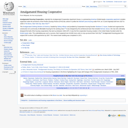 Amalgamated Housing Cooperative - Wikipedia