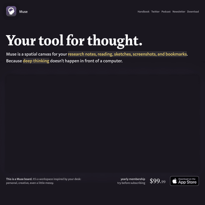 Muse — your tool for thought