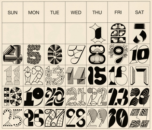 Tezzo Suzuki, calendar.