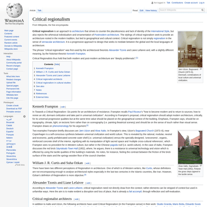 Critical regionalism - Wikipedia