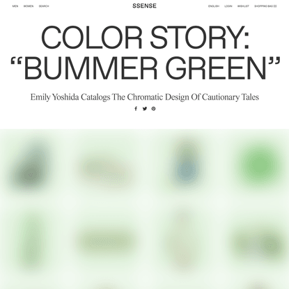 Color Story: “Bummer Green”