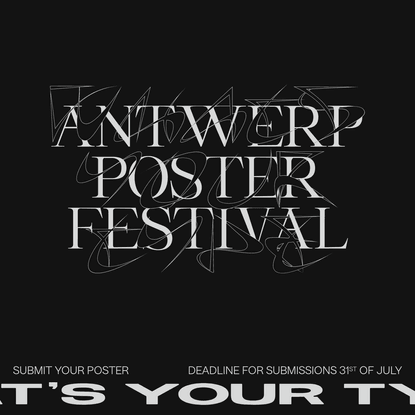 Antwerp Poster Festival | What's your type?