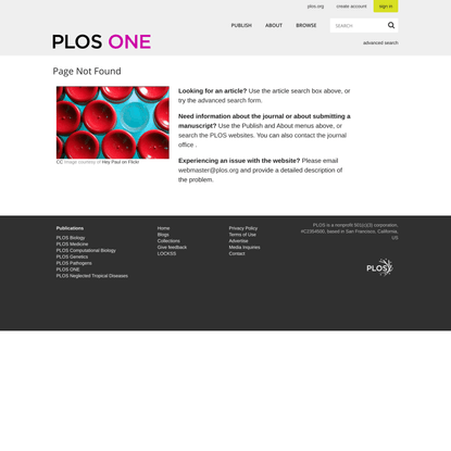 PLOS ONE: Page Not Found