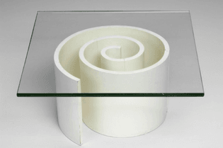 White Coil Table