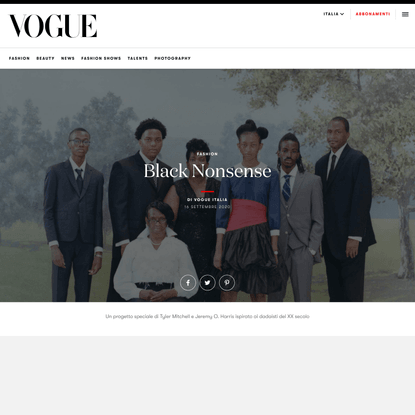 Black Nonsense | Vogue Italia