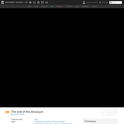 The end of the dinosaurs : Charles Frankel : Free Download, Borrow, and Streaming : Internet Archive
