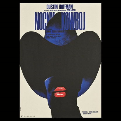 selected work on Instagram: “Polish poster by Waldemar Swierzy, Midnight Cowboy.
Film directed by John Schlesinger, 1969.”