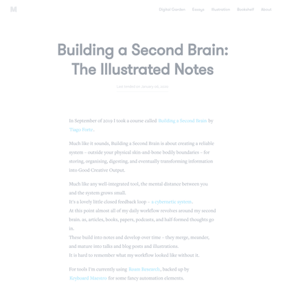 Building a Second Brain: The Illustrated Notes