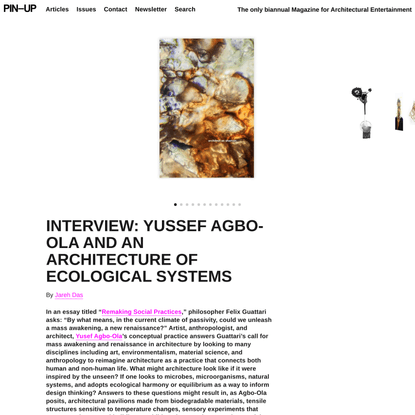 INTERVIEW: Yussef Agbo-Ola and an Architecture of Ecological Systems