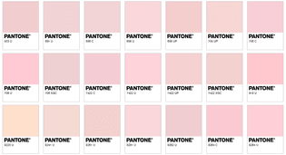 pink pantones