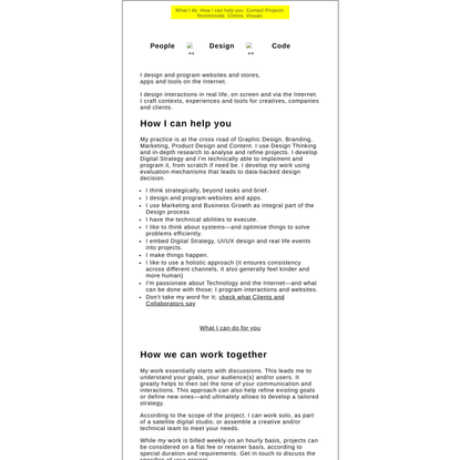 Interaction Design / Jerome Rigaud