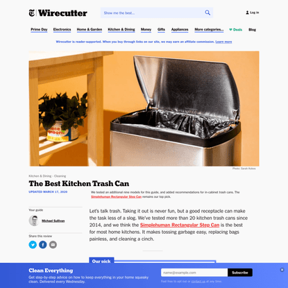 The Best Kitchen Trash Can