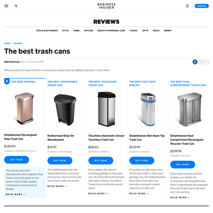 The best trash cans
