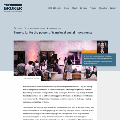 Time to ignite the power of translocal social movements | The Broker