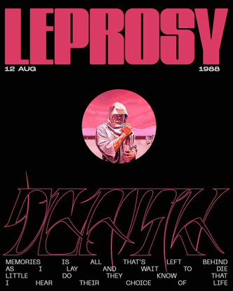 Doménico Barreto on Instagram: “Leprosy (1988) . . . #graphicdesign #posterdesign #posterdesigncommunity #certainmagazine #...