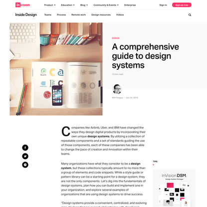 A comprehensive guide to design systems | Inside Design Blog